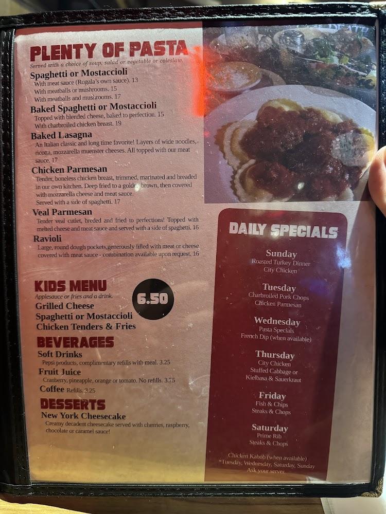 Rogala's Bar & Grill Menu image 4